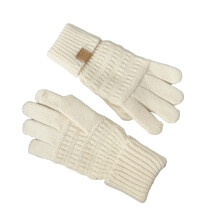 Stylish Thicken Gloves Unisex Teens Warm Gloves-Milky white OS