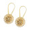 2Pcs Crystal Flower Curtain Tieback Clips Spring-gold 1