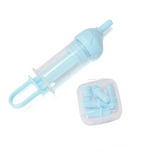 Hand Operated Pet Bottle Feeding Set For Newborns Kittens-Blue