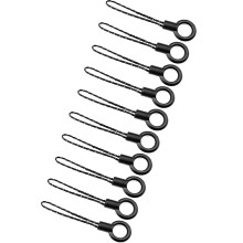 Compact Dot Print Lanyard Versterkte ringen Clip-10 stuks