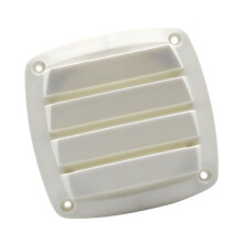 Marine Cabin Ventilation Louver Panel ABS Plastic-13x13cm White