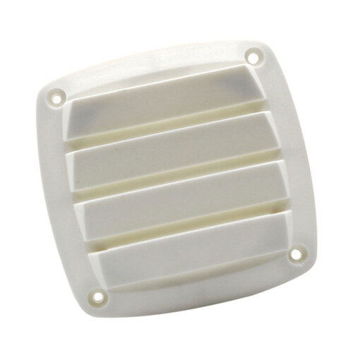 Marine Cabin Ventilation Louver Panel ABS Plastic-13x13cm White