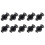 Universal Car Bumper Clips 10mm Hole Plastic Retainer-10 1