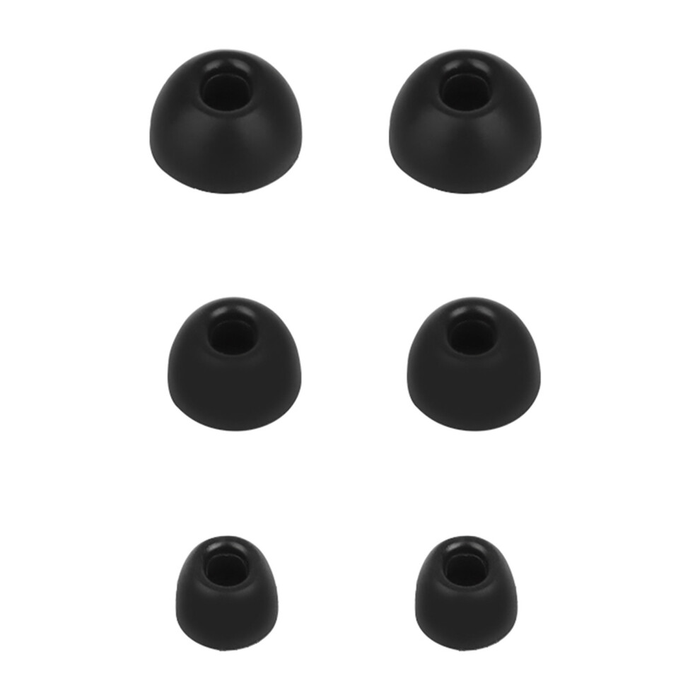 Soft Earbud Tips Protective Cushion Comfortable Suitable- Black 7627001452947