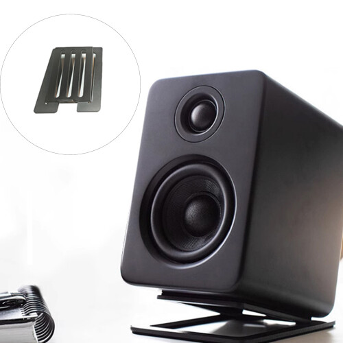 Aluminum Alloy Speaker Stand Secure Placement Rust Proof-grey 1