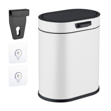 Hanging Waste Bin 5L with Push-Up Lid for Kitchen/Bathroom
