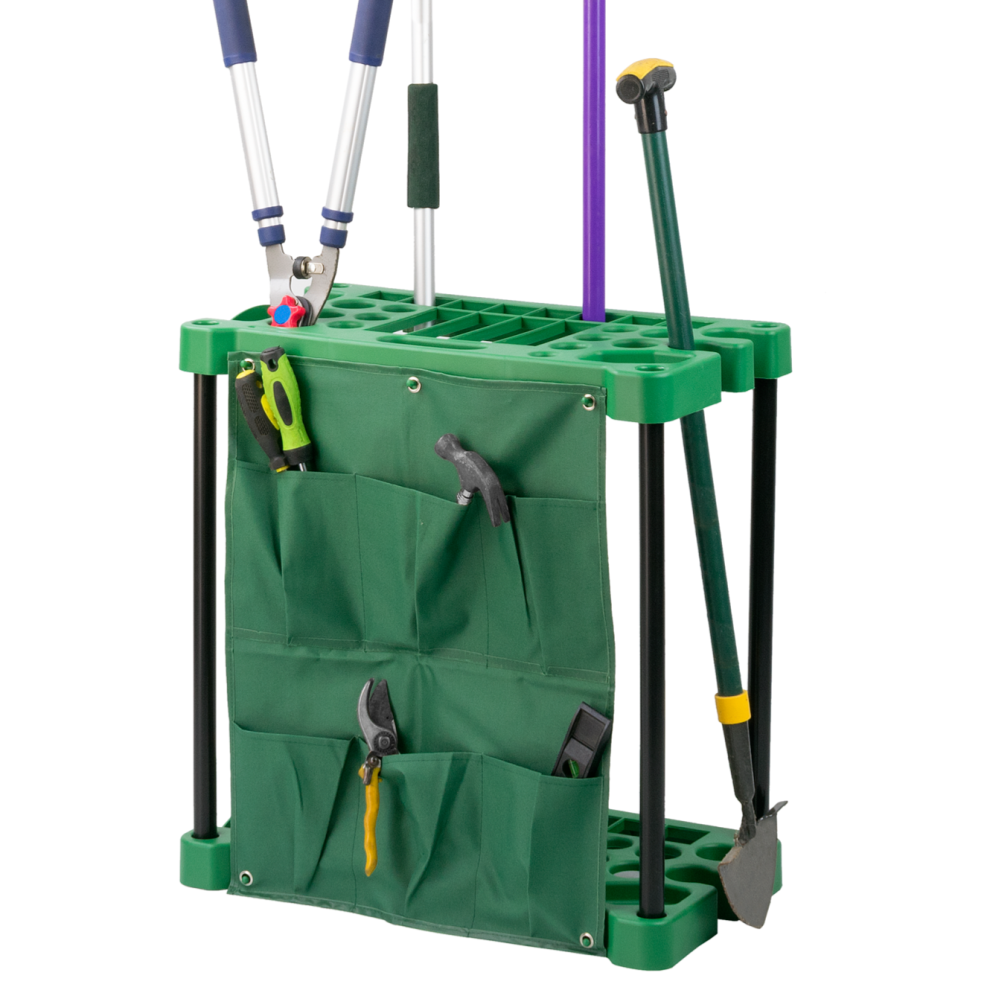Kct Garden Tool Storage Rack Organiser Holder Tidy For Shed Garage Gardener Accessories Freestanding Plastic Trolley Spade Gardening Equipment Stand