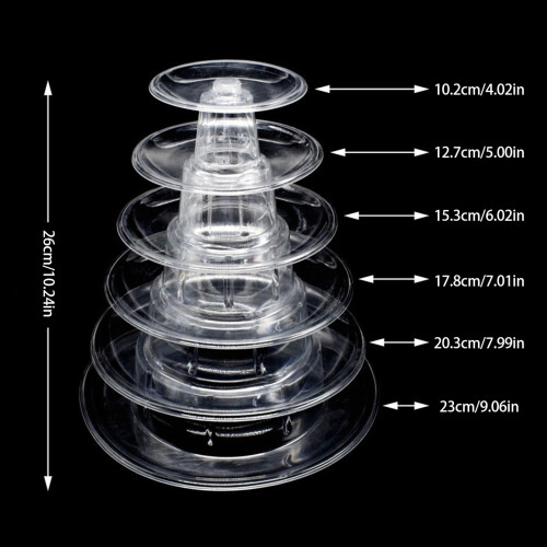 6 Layer Macaron Display Stand Accommodating-6 layer round MDS 1 2
