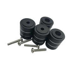 Aluminum Shock Absorbing Foot Pad Vibration Damper Floor-Black