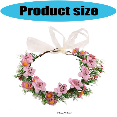 Elastic Nature Styles Künstliche Blumenkronen für-Blau 2