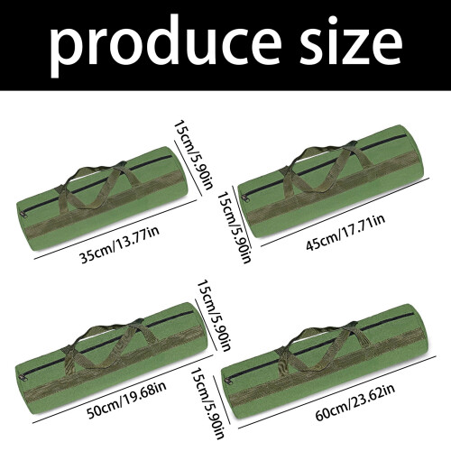 Wide Mouth Canvas Organizer Multipurpose Portable Tool-45x15cm 1