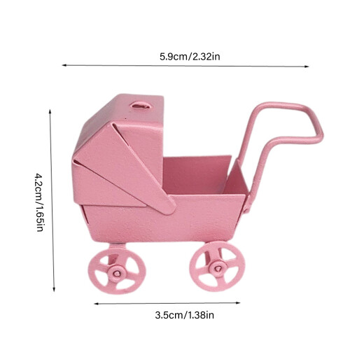 Cute Realistic Bassinet Stroller Mini Stroller Bassinet-1PCS 2
