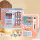 Plastic Mini Vending Machine With Removable Drinks For Doll 6
