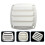 Marine Cabin Ventilation Louver Panel ABS Plastic-13x13cm White 6