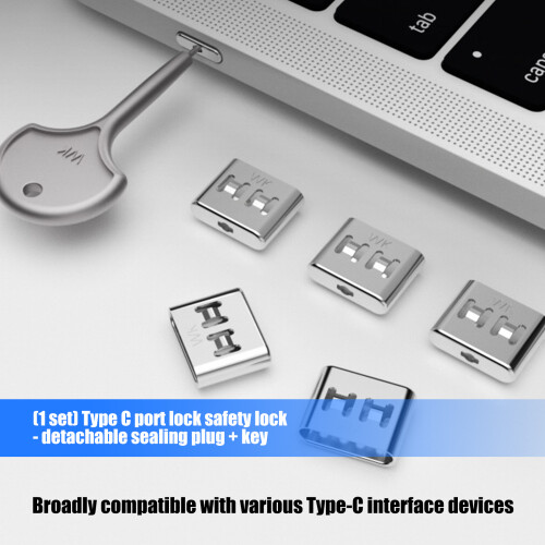 Quick Release Type C Port Lock Metal Privacy-10 Pieces 2