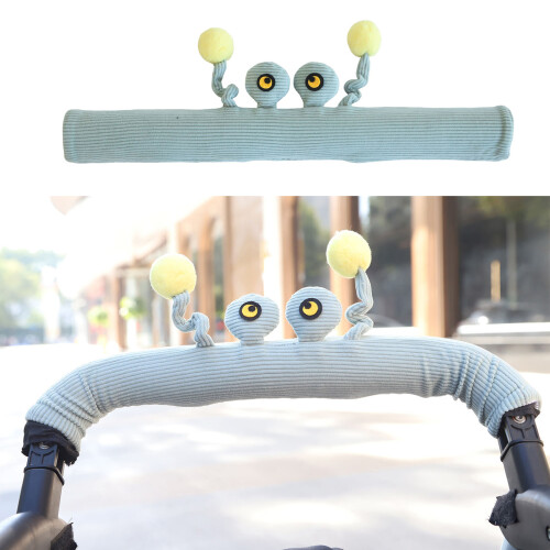 Adorable 3D Cartoon Strollers Handle Cover with Fun Sound-Beige 2