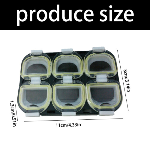 Tackle-Box-Design mit magnetischen Fächern und-Schwarz 2