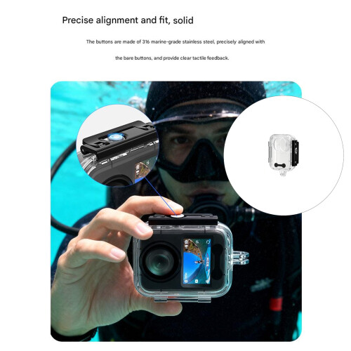 Underwater Clear Camera Diving Case Housing 144FT Depth 1