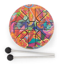 Small Hapi Drum - Psychedelic Design - 13x9cm