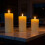 Velas LED sin llama de cera real, juego de 3 2