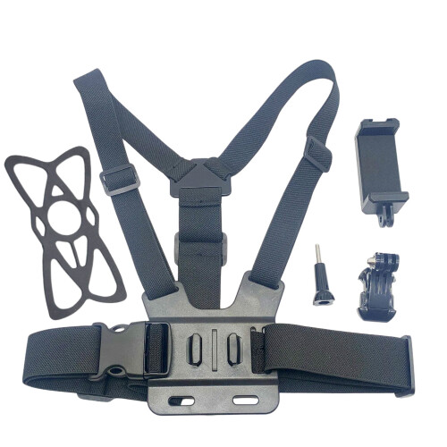 J Shape Base Chest Belt 360 Degree Rotating Holder For Action