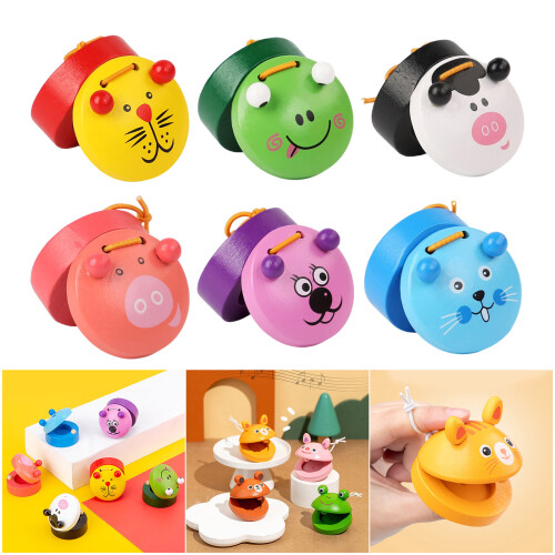 Wooden Orff Clapper for Children with Smooth Surfaces-6PCS 2