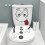 4PCS Cartoon Smiling Decor Stickers Auto Adhesive PVC Material 6