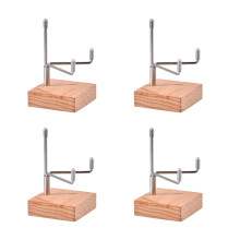 Lot de 4 présentoirs d'art rupestre contemporain avec bras-hêtre
