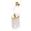 Beaded Chandelier Model Bedroom Ceiling Light Miniature-Gold 1