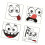 Playful Smiling Emoticon Adhesive Decorations Waterproof 1