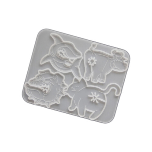 Multipurpose Silicone Baking Molds 4 Cavities Animal Shape