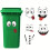 Autocollants visage souriant pour console, ordinateurs 7