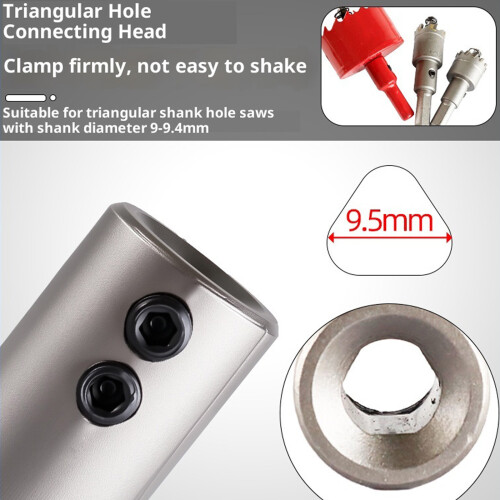 Adaptateur de perceuse en acier robuste, tige d'extension-150mm 1