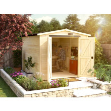 Log Cabin Shed Tubby W8' x D9' / W2.4m x D3.0m, Super Felt Roofing Dunster House