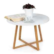 Moderní skandinávský konferenční stolek, 60 cm bambus