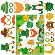 User Friendly Recyclable Paper Patricks Day Photo Props for