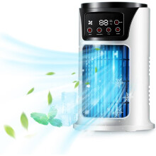 Portable Air Conditioners, 300ml Air Cooler Conditioning With Lights, 45w Mini Conditioner With 3 Speeds & 1-6h Timer