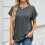 Women's Oversized Crew Neck Rolled Hem Short Sleeve-coffee S 7