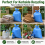 200 Medium Duty Blue Refuse Bags Bin Bags Recycled 4