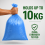 200 Medium Duty Blue Refuse Bags Bin Bags Recycled 8