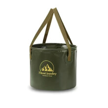 Seau pliable de 9,5 L, seau pliable, seau multifonctionnel portable et léger pour la pêche et les sports de plein air, idéal pour le ca