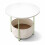 Table d'appoint ronde avec panier de rangement, structure en métal 1