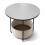 Table d'appoint ronde avec panier de rangement, structure en métal 1