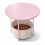 Table d'appoint ronde avec panier de rangement, structure en métal 1