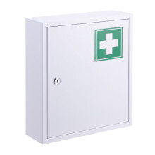Armoire à pharmacie verrouillable - 3 compartiments, fixation murale