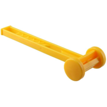 Ciocan galben de camping, ciocan portabil cu două fețe din plastic pentru cort, pentru îndepărtarea cuielor de cort în aer liber, fără