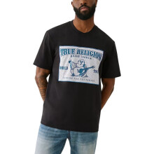 (Black, XL) True Religion109305 Mens T Shirts Cotton Tee