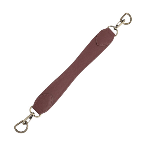 Sangle de poignée de sac courte en cuir PU souple,-Couleur café