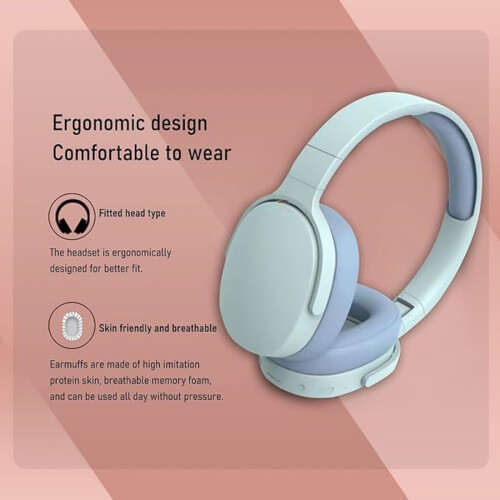 Ασύρματα ακουστικά Over-Ear, Bluetooth 5.1 HiFi Stereo, Πτυσσόμενα ρυθμιζόμενα ακουστικά 1