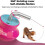Automatic Cat Laser Pointer Toy for Indoor Cats, 360-Degree Rotating Interactive Toy, USB Rechargeable, Quiet Motion Sen 2